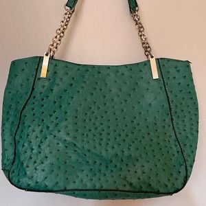 Medium size unique green purse